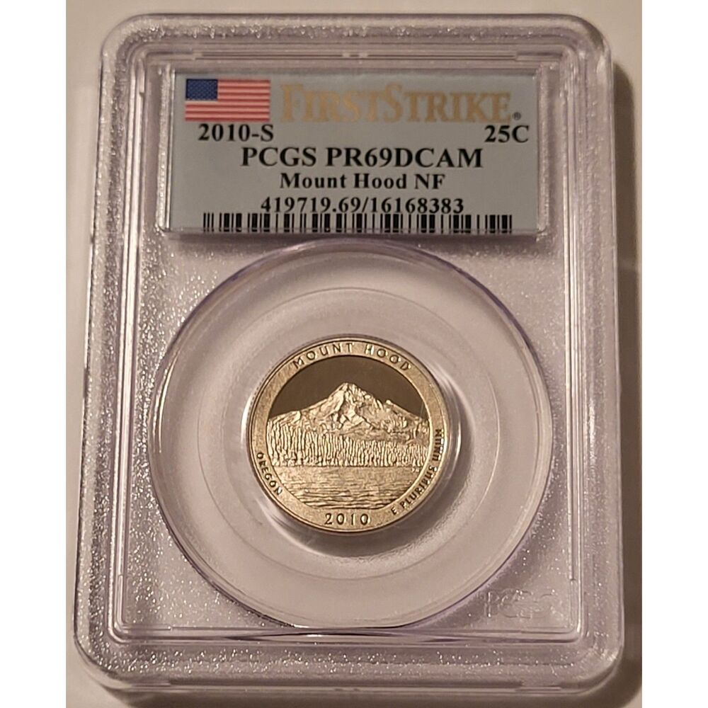 2010 S Clad Mount Hood NP Quarter Proof PR69 DCAM PCGS First Strike